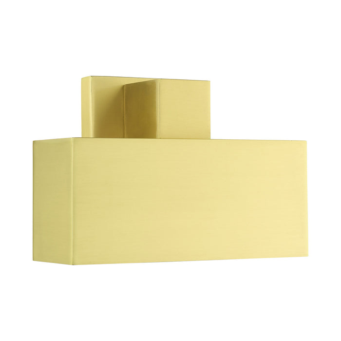Livex Lighting 22423-12 One Light Outdoor Wall Sconce, Satin Brass