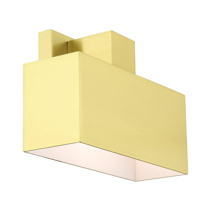 Livex Lighting 22423-12 One Light Outdoor Wall Sconce, Satin Brass