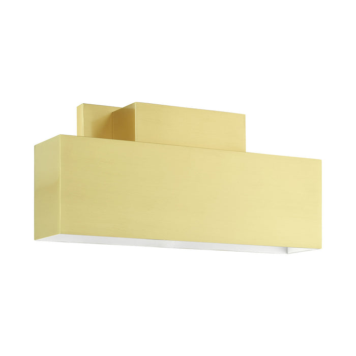 Livex Lighting 22424-12 Two Light Outdoor Wall Sconce, Satin Brass