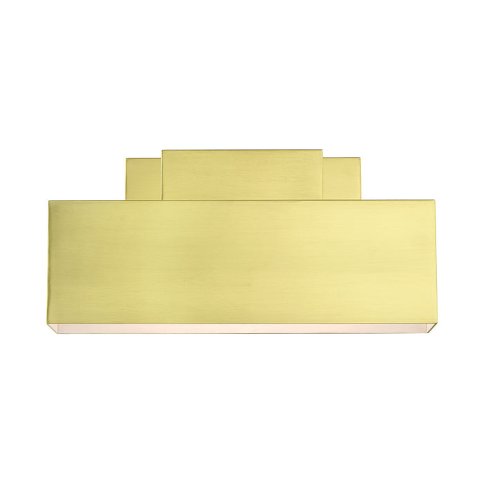 Livex Lighting 22424-12 Two Light Outdoor Wall Sconce, Satin Brass