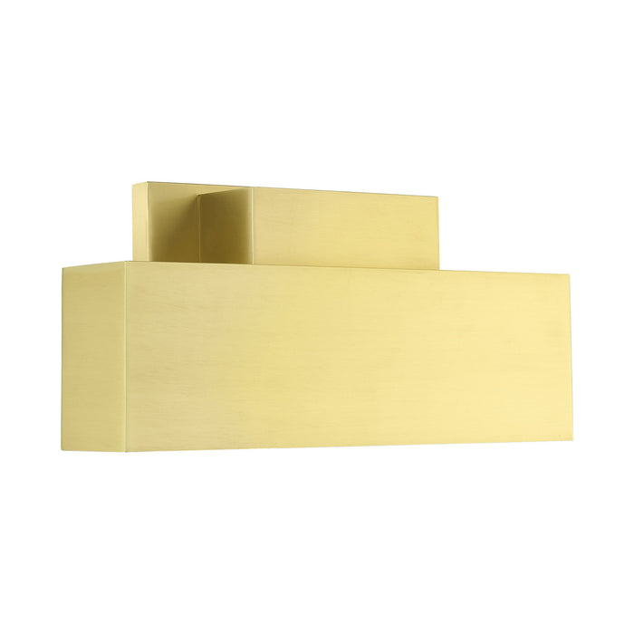 Livex Lighting 22424-12 Two Light Outdoor Wall Sconce, Satin Brass