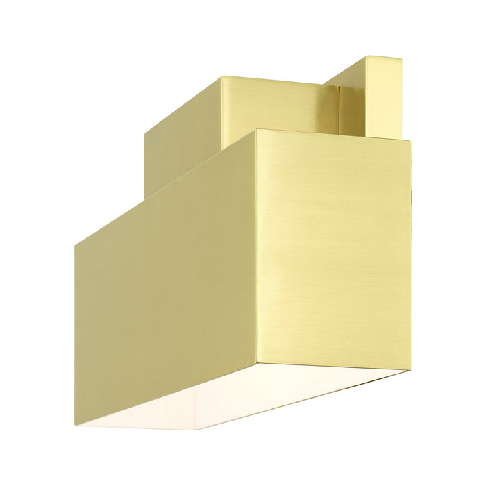 Livex Lighting 22424-12 Two Light Outdoor Wall Sconce, Satin Brass