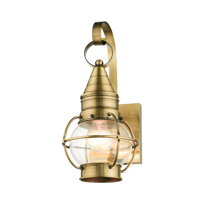 Livex Lighting 26900-01 One Light Outdoor Wall Lantern, Antique Brass
