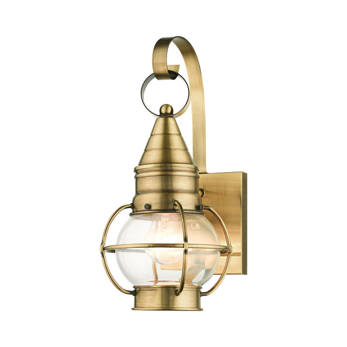 Livex Lighting 26900-01 One Light Outdoor Wall Lantern, Antique Brass