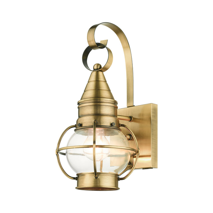 Livex Lighting 26900-01 One Light Outdoor Wall Lantern, Antique Brass