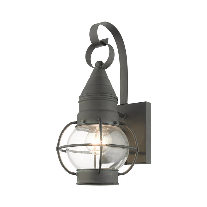 Livex Lighting 26900-61 One Light Outdoor Wall Lantern, Charcoal