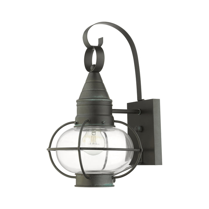 Livex Lighting 26901-61 One Light Outdoor Wall Lantern, Charcoal