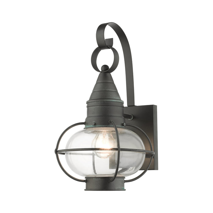 Livex Lighting 26901-61 One Light Outdoor Wall Lantern, Charcoal