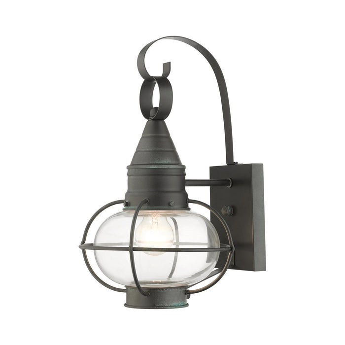 Livex Lighting 26901-61 One Light Outdoor Wall Lantern, Charcoal