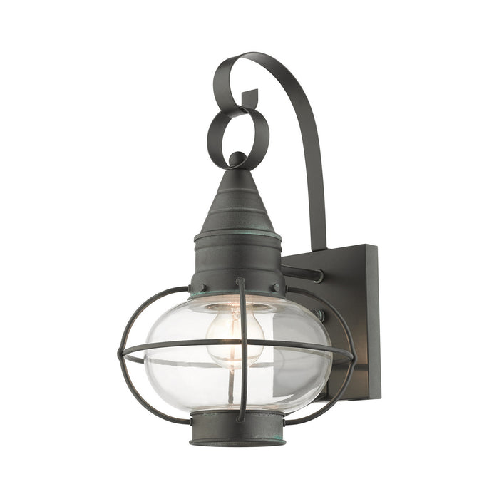 Livex Lighting 26901-61 One Light Outdoor Wall Lantern, Charcoal