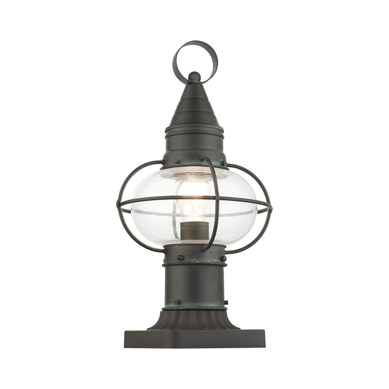 Livex Lighting 26902-61 One Light Outdoor Post Top Lantern, Charcoal