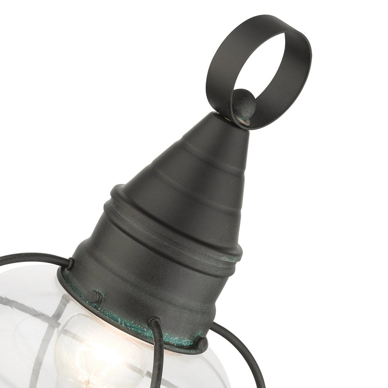 Livex Lighting 26902-61 One Light Outdoor Post Top Lantern, Charcoal