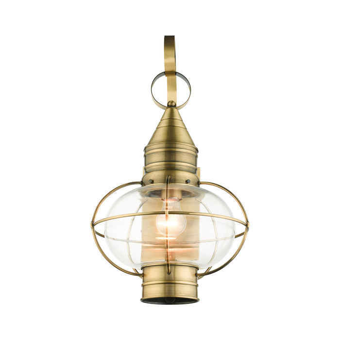 Livex Lighting 26904-01 One Light Outdoor Wall Lantern, Antique Brass