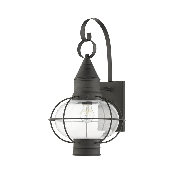 Livex Lighting 26904-61 One Light Outdoor Wall Lantern, Charcoal