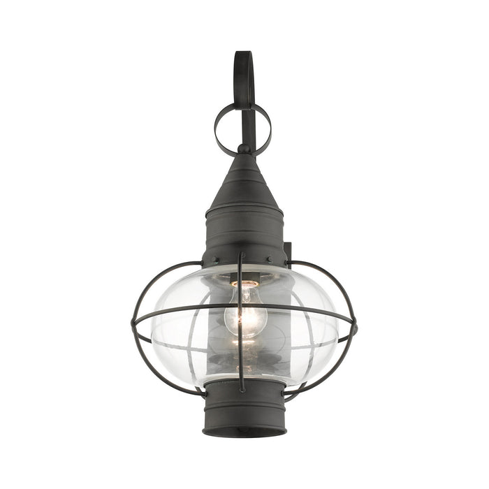 Livex Lighting 26904-61 One Light Outdoor Wall Lantern, Charcoal