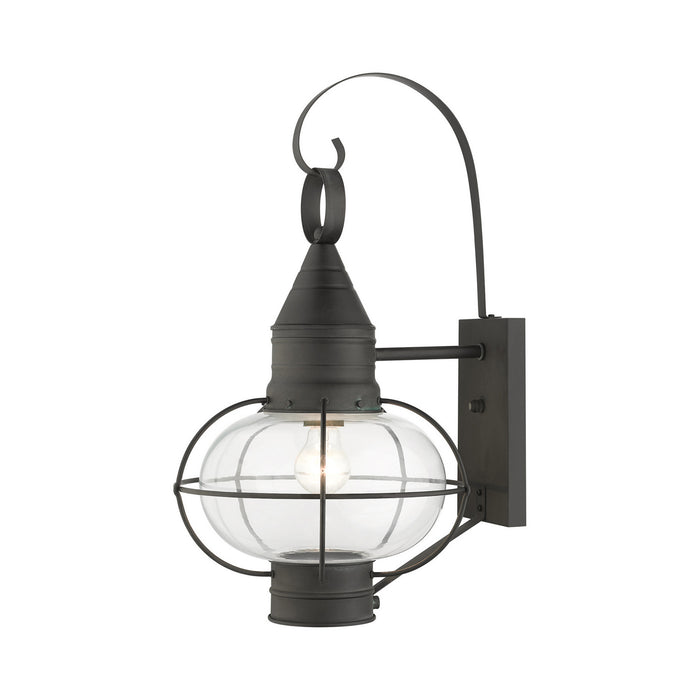 Livex Lighting 26904-61 One Light Outdoor Wall Lantern, Charcoal