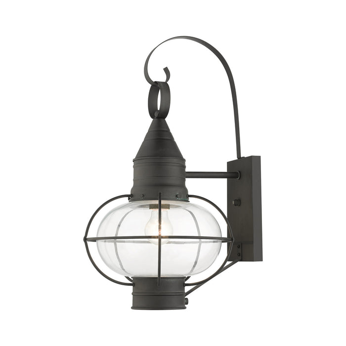 Livex Lighting 26904-61 One Light Outdoor Wall Lantern, Charcoal