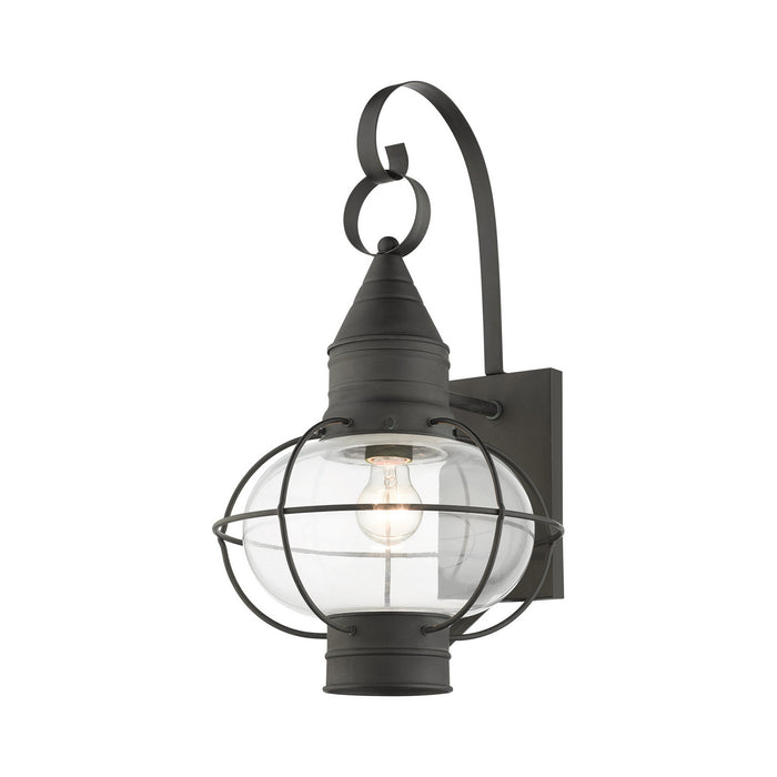 Livex Lighting 26904-61 One Light Outdoor Wall Lantern, Charcoal