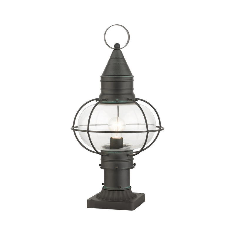Livex Lighting 26905-61 One Light Outdoor Post Top Lantern, Charcoal