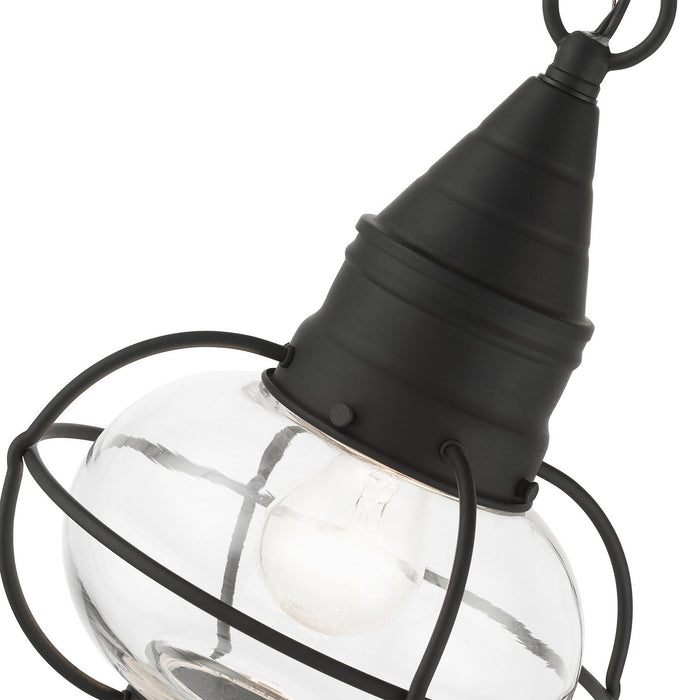 Livex Lighting 26910-04 One Light Outdoor Pendant, Black