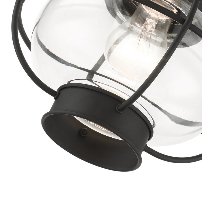 Livex Lighting 26910-04 One Light Outdoor Pendant, Black