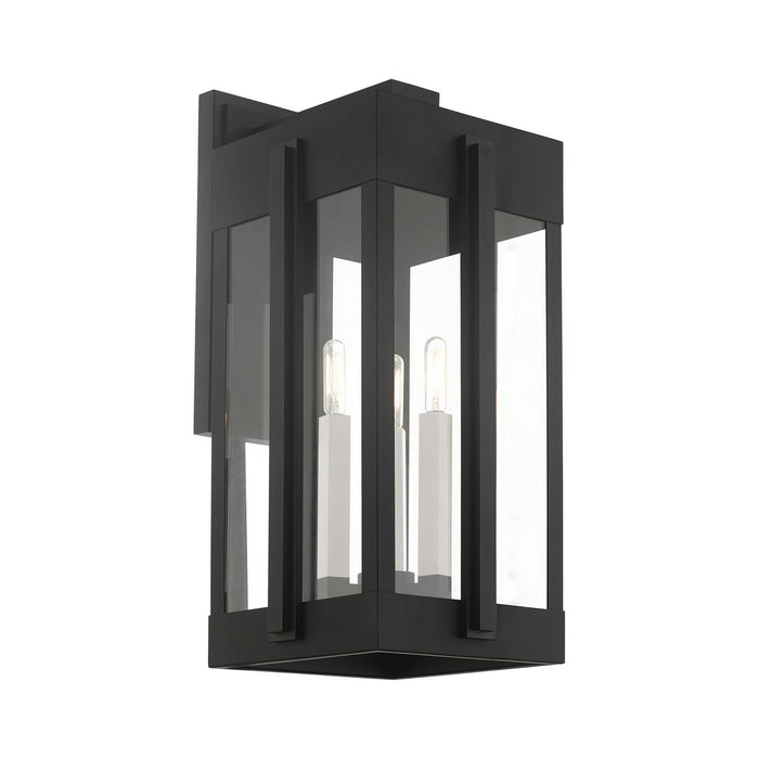 Livex Lighting 27715-04 Three Light Outdoor Wall Lantern, Black