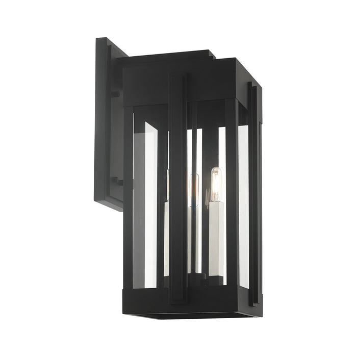 Livex Lighting 27715-04 Three Light Outdoor Wall Lantern, Black