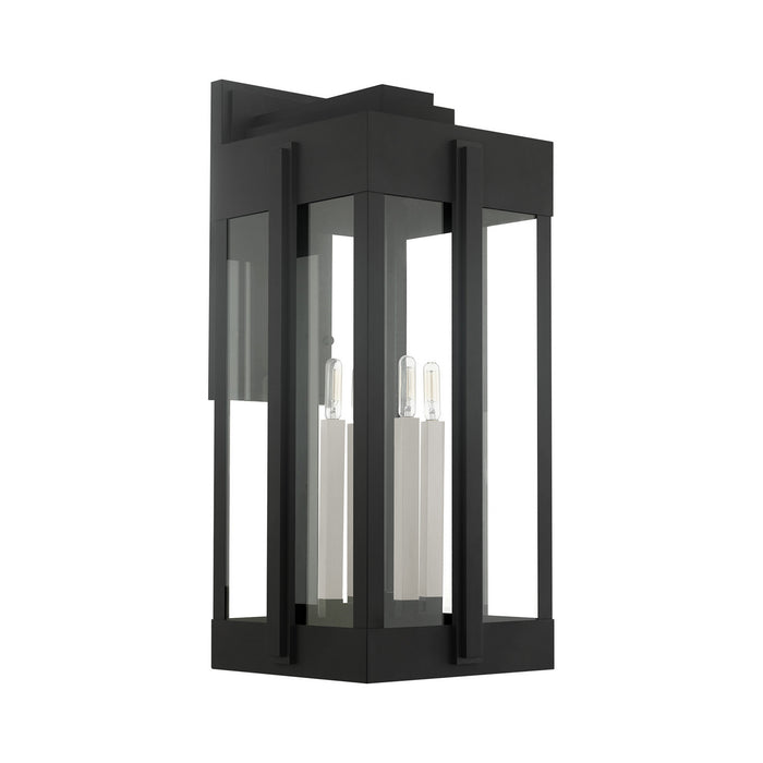 Livex Lighting 27716-04 Four Light Outdoor Wall Lantern, Black