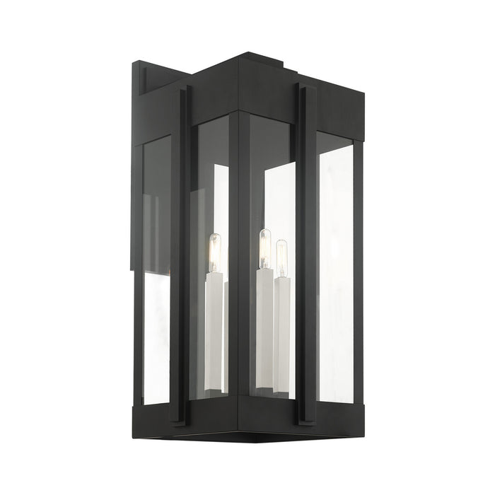 Livex Lighting 27716-04 Four Light Outdoor Wall Lantern, Black