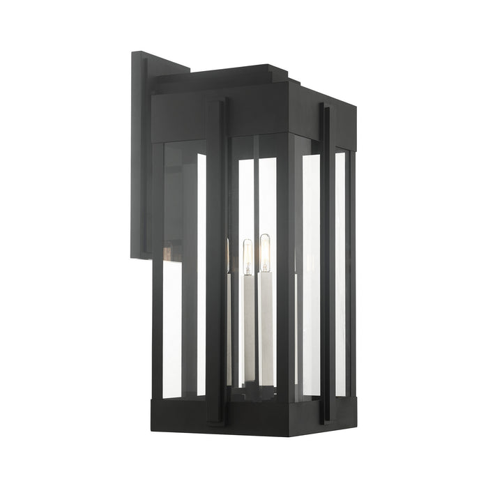 Livex Lighting 27716-04 Four Light Outdoor Wall Lantern, Black