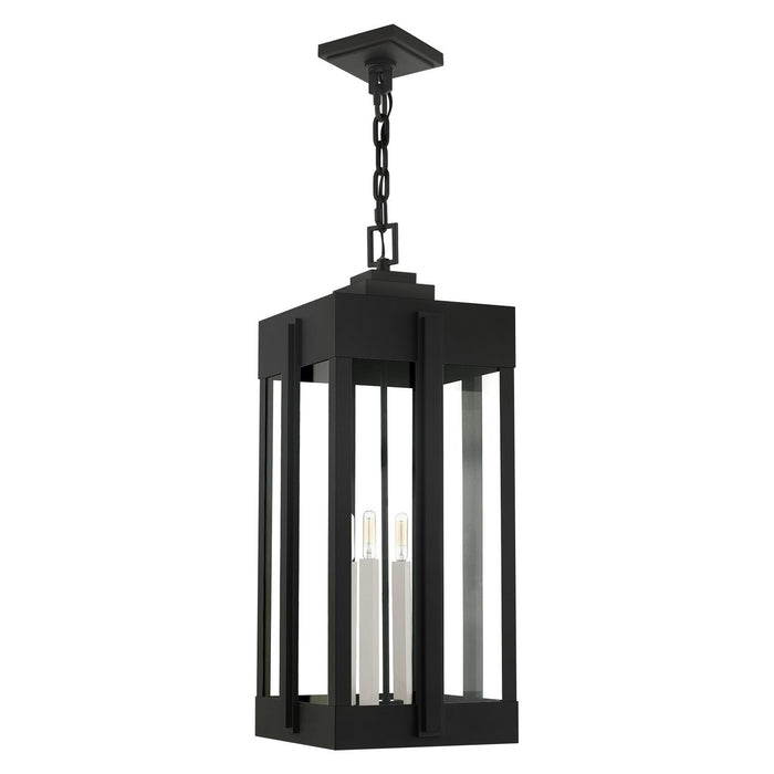 Livex Lighting 27720-04 Four Light Outdoor Pendant, Black