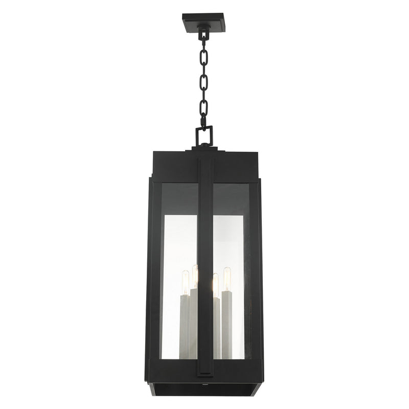 Livex Lighting 27720-04 Four Light Outdoor Pendant, Black