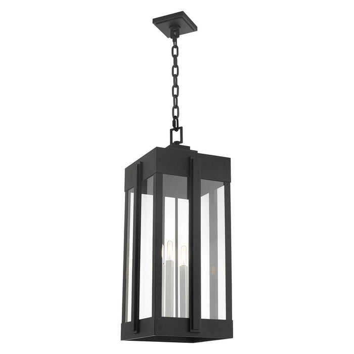 Livex Lighting 27720-04 Four Light Outdoor Pendant, Black