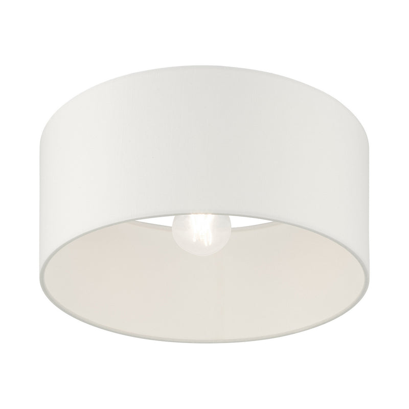 Livex Lighting 41097-04 One Light Semi Flush Mount, Black