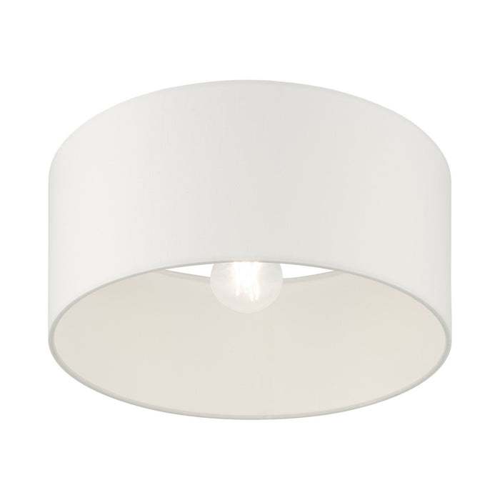 Livex Lighting 41097-04 One Light Semi Flush Mount, Black