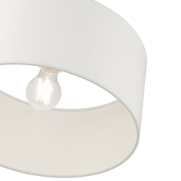 Livex Lighting 41097-04 One Light Semi Flush Mount, Black