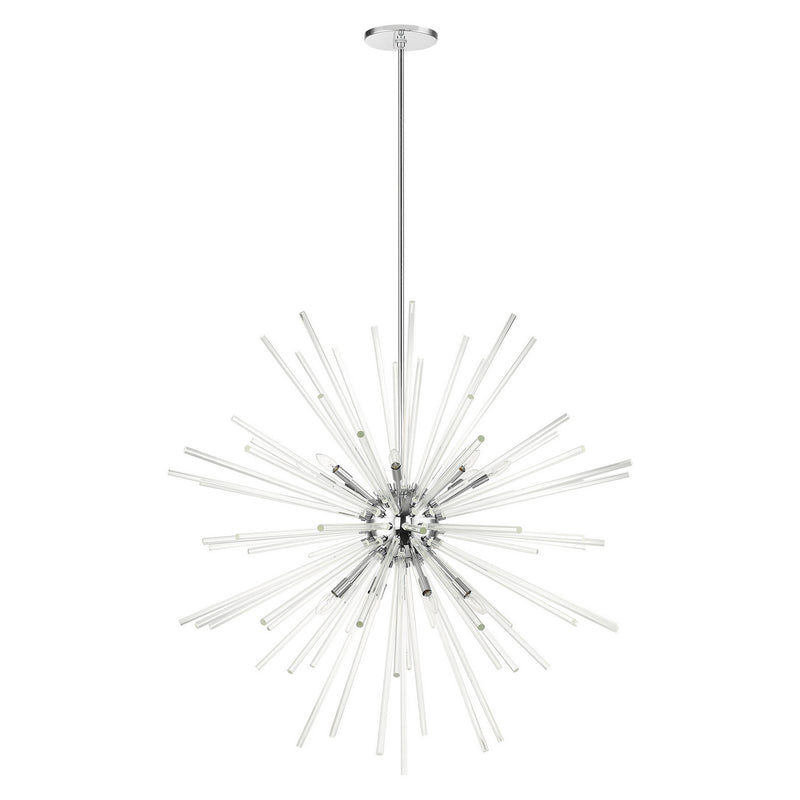 Livex Lighting 41260-05 16 Light Foyer Pendant, Polished Chrome