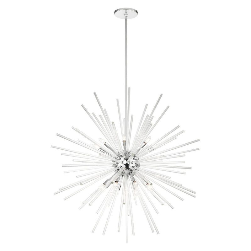 Livex Lighting 41260-05 16 Light Foyer Pendant, Polished Chrome