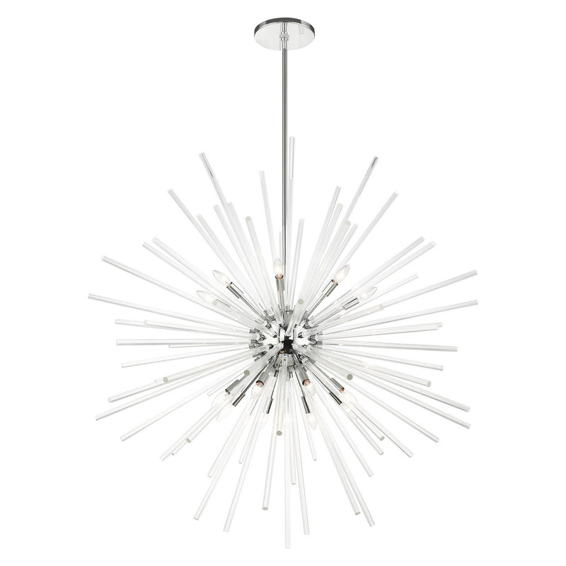 Livex Lighting 41260-05 16 Light Foyer Pendant, Polished Chrome