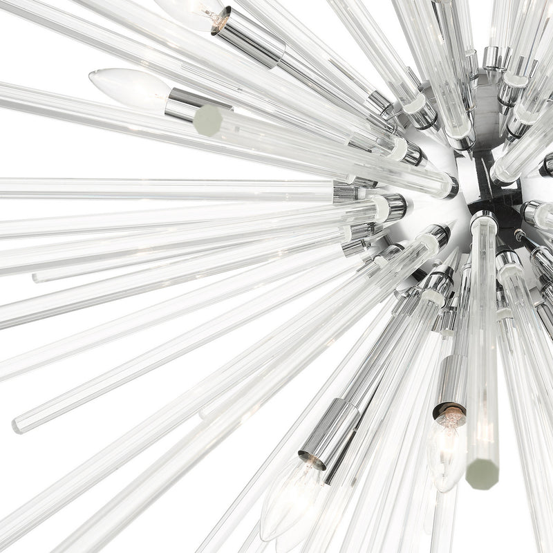 Livex Lighting 41260-05 16 Light Foyer Pendant, Polished Chrome