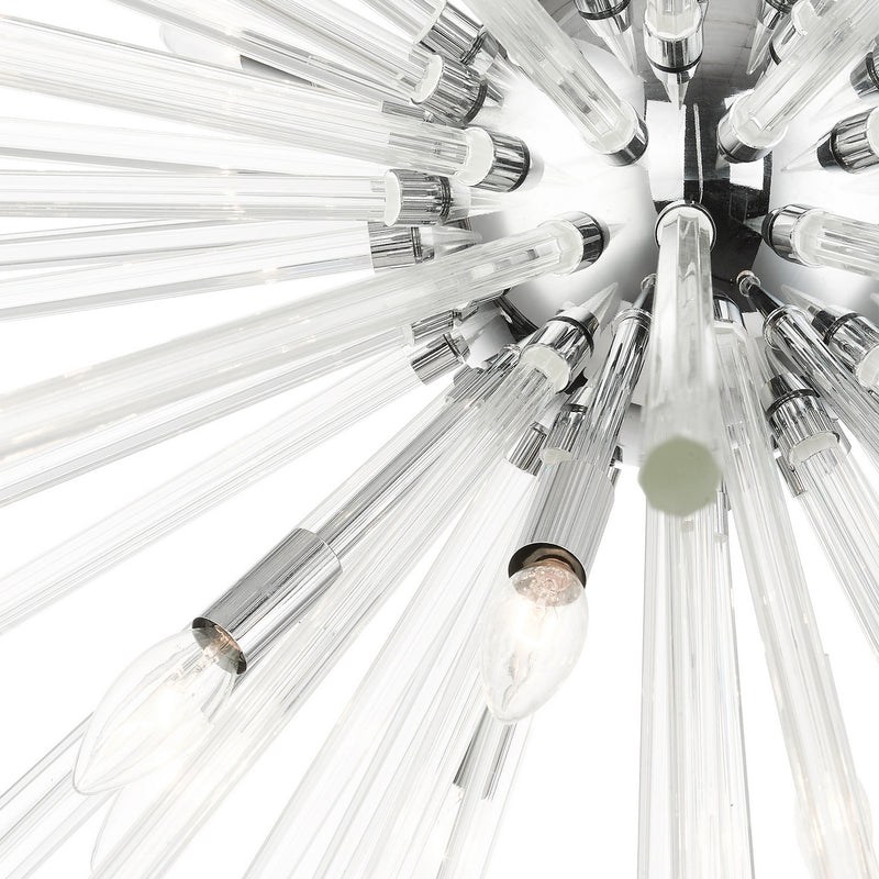 Livex Lighting 41260-05 16 Light Foyer Pendant, Polished Chrome