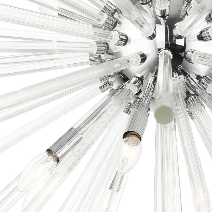 Livex Lighting 41260-05 16 Light Foyer Pendant, Polished Chrome