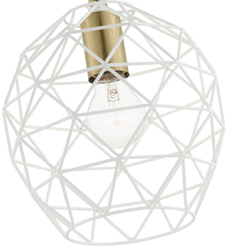 Livex Lighting 41326-03 One Light Pendant, White