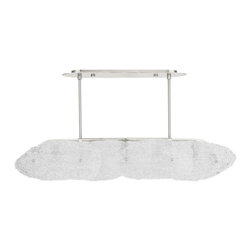 Livex Lighting 45438-91 Five Light Linear Chandelier, Brushed Nickel