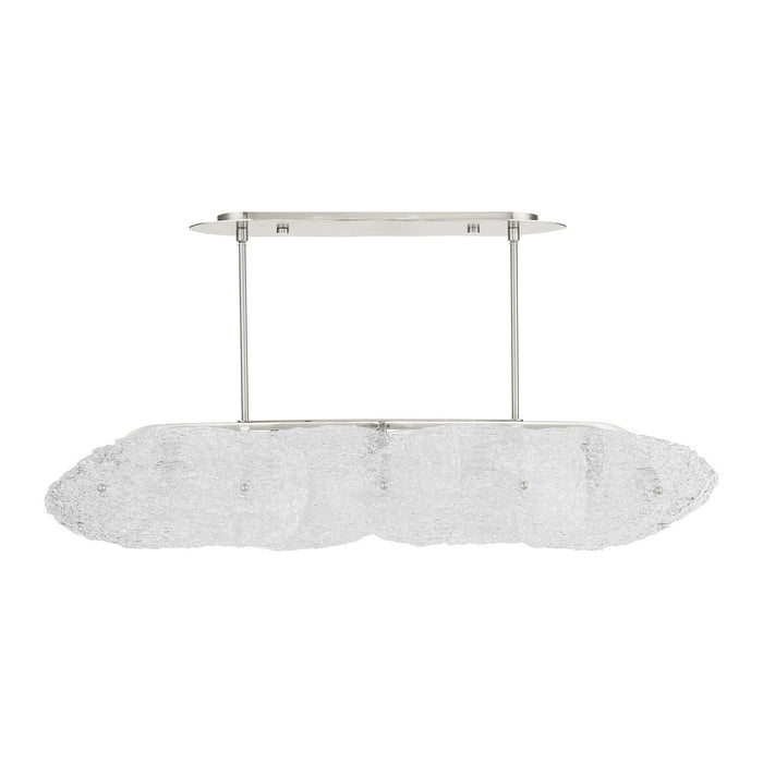 Livex Lighting 45438-91 Five Light Linear Chandelier, Brushed Nickel