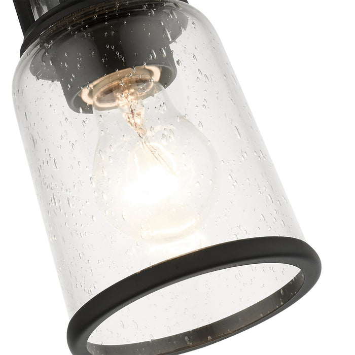 Livex Lighting 45501-04 One Light Flush Mount, Black