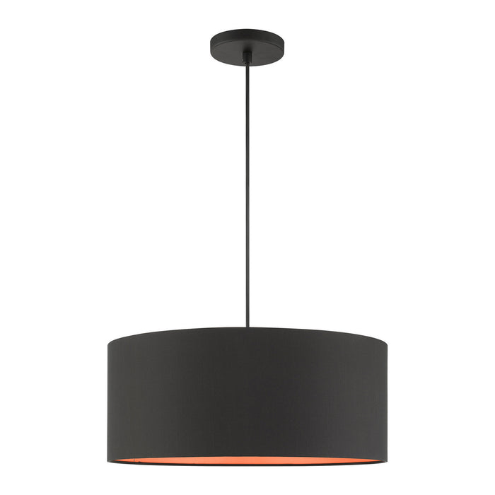 Livex Lighting 45610-04 Three Light Pendant, Black