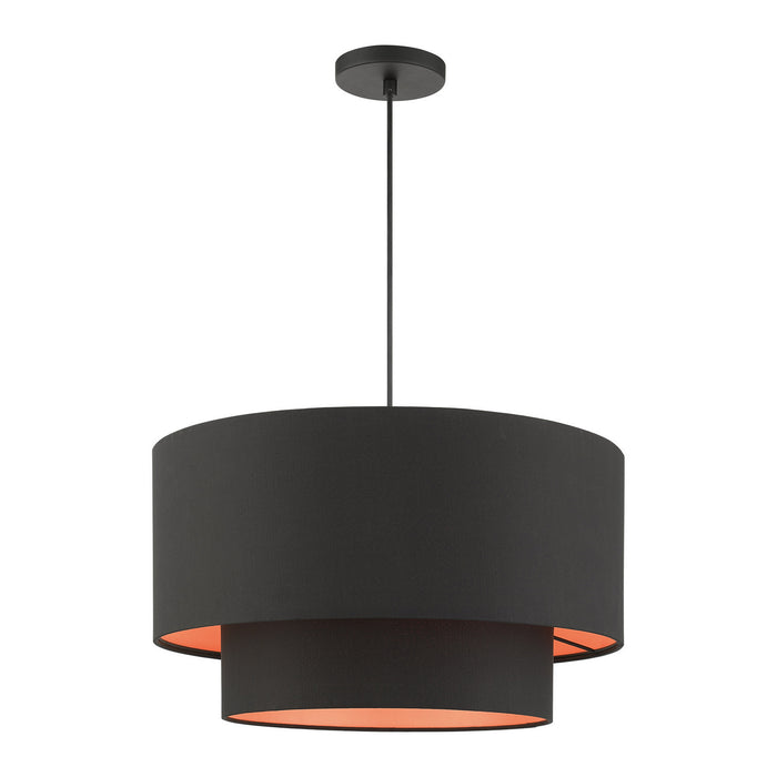 Livex Lighting 45618-04 Three Light Pendant, Black