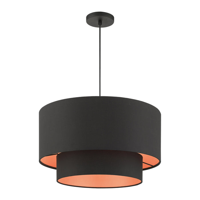 Livex Lighting 45618-04 Three Light Pendant, Black