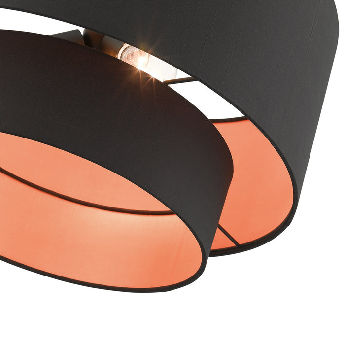 Livex Lighting 45618-04 Three Light Pendant, Black